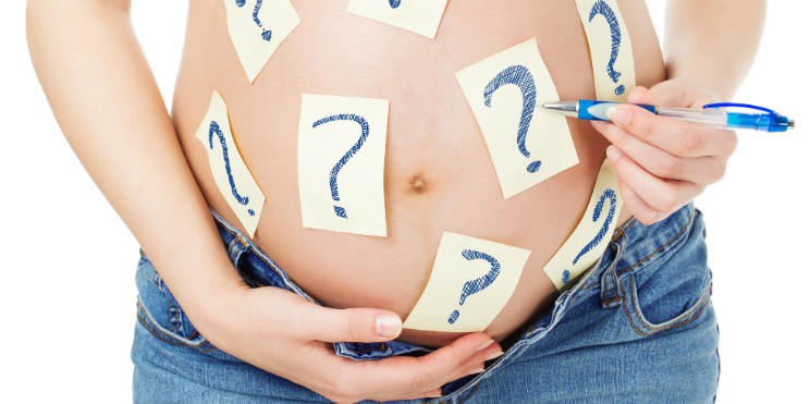 pregnancy question marks