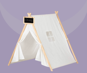 South Shore Sweedi Organic Cotton and Pine Play Tent with Chalkboard