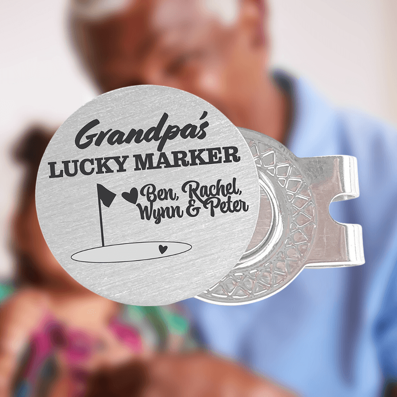 Grandpa's Lucky Marker Golf Ball Marker