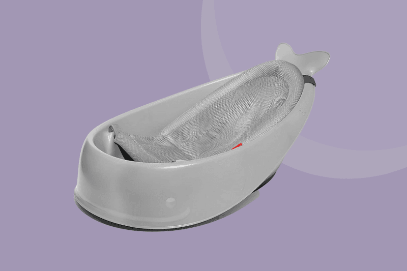 Skip Hop Baby Bath Tub, 3-Stage Smart Sling Tub