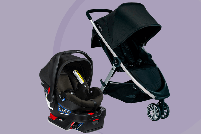 Britax B-Lively and B-Safe Gen2 Travel System, Eclipse Black SafeWash