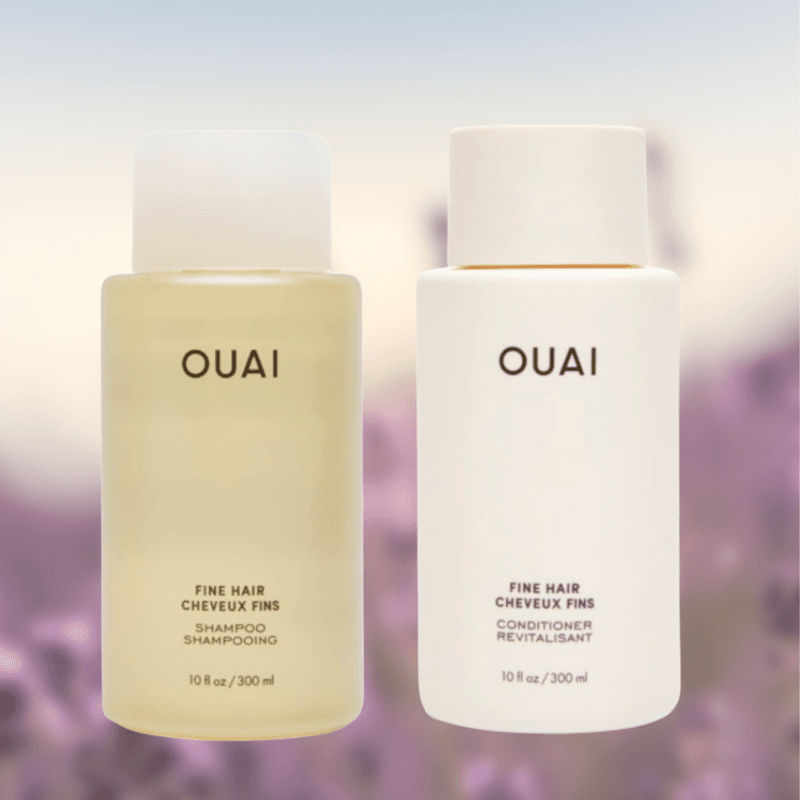 OUAI Fine Shampoo + Conditioner Set. Free from Sulfates. 10 oz Each