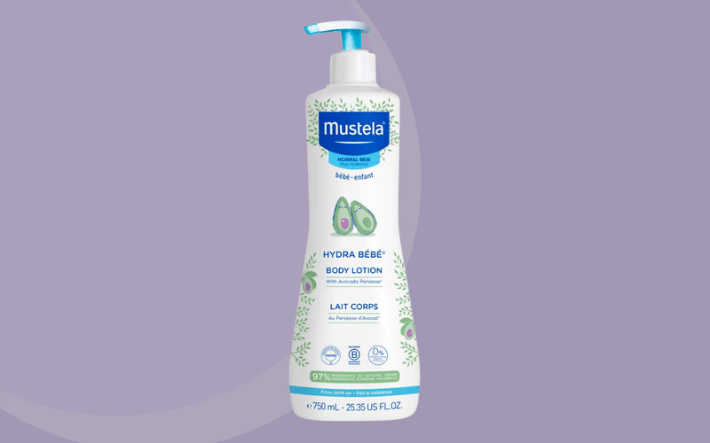 Mustela Hydra Bebe Body Lotion - Daily Moisturizing Baby Lotion with Natural Avocado, Jojoba & Sunflower Oil