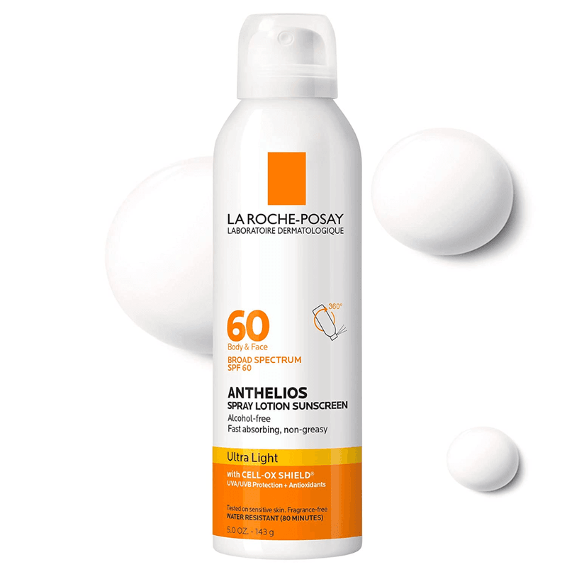 La Roche-Posay Anthelios Ultra-Light Body and Face Sunscreen Spray SPF 60